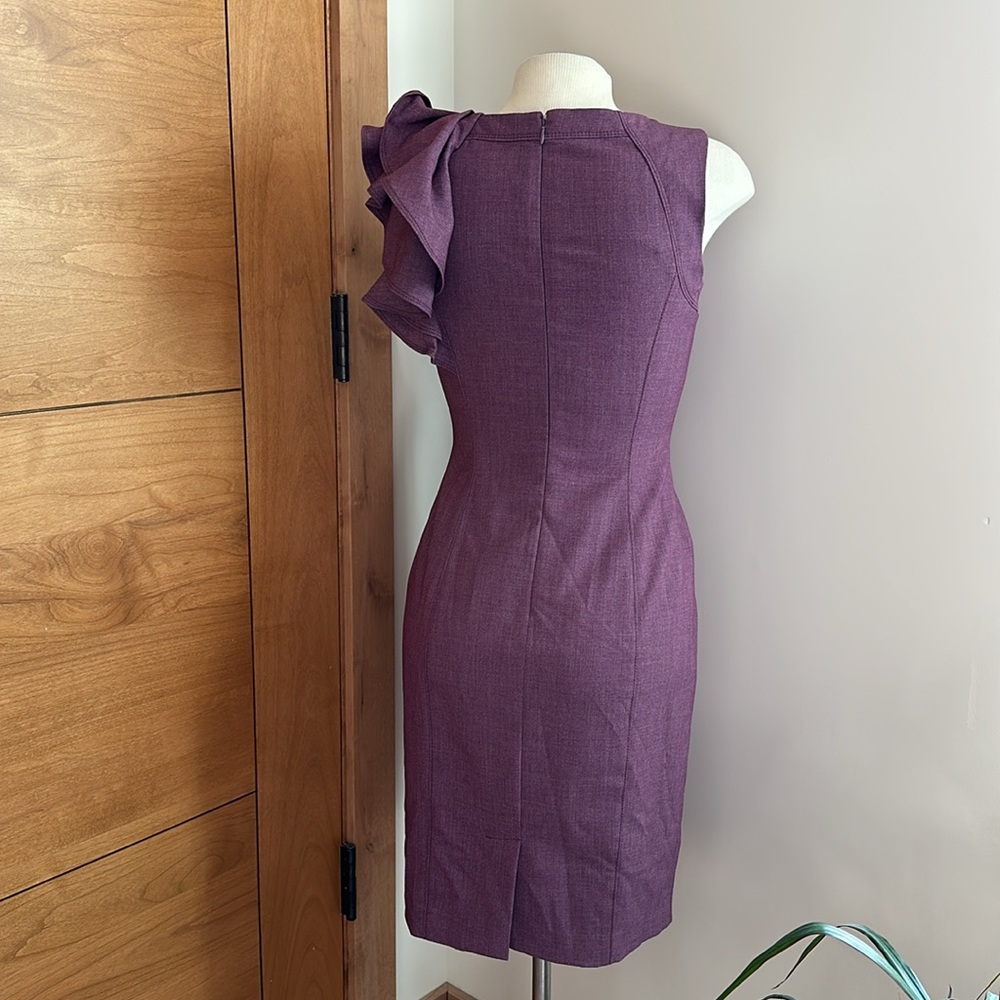 Calvin Klein Plum Dress (sz 2) - Picture 5 of 7